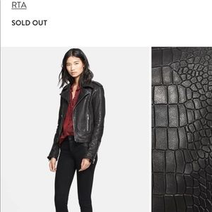 RTA embossed leather jacket